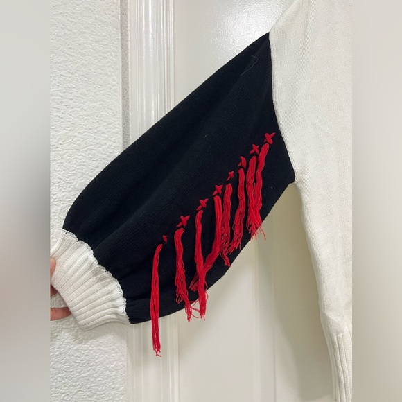 NWT Bloomingdales Oversized Stitched Cable Knit Turtleneck Sweater - Picture 3 of 8